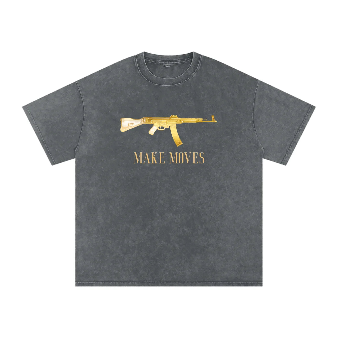 T-shirt oversize en coton délavé à la neige Make Moves 47