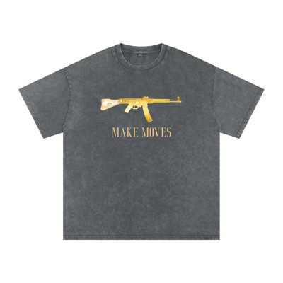Make Moves 47 Snow Washed Oversized Cotton T-Shirt