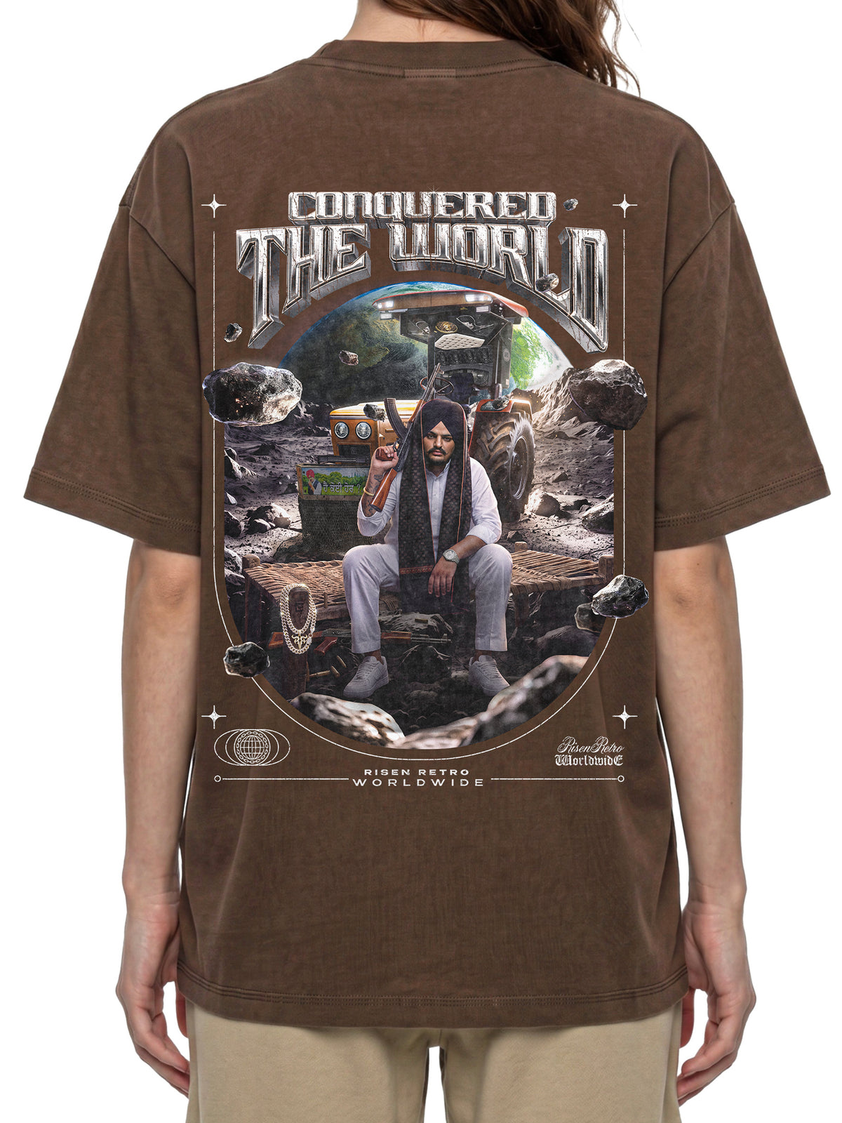 CONQUERED THE WORLD |  Essential Cotton T-Shirt | Sidhu Moose Wala