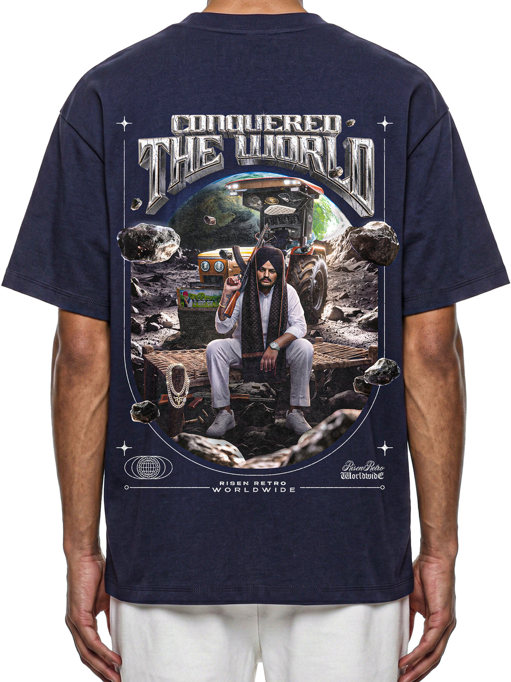 CONQUERED THE WORLD |  Essential Cotton T-Shirt | Sidhu Moose Wala