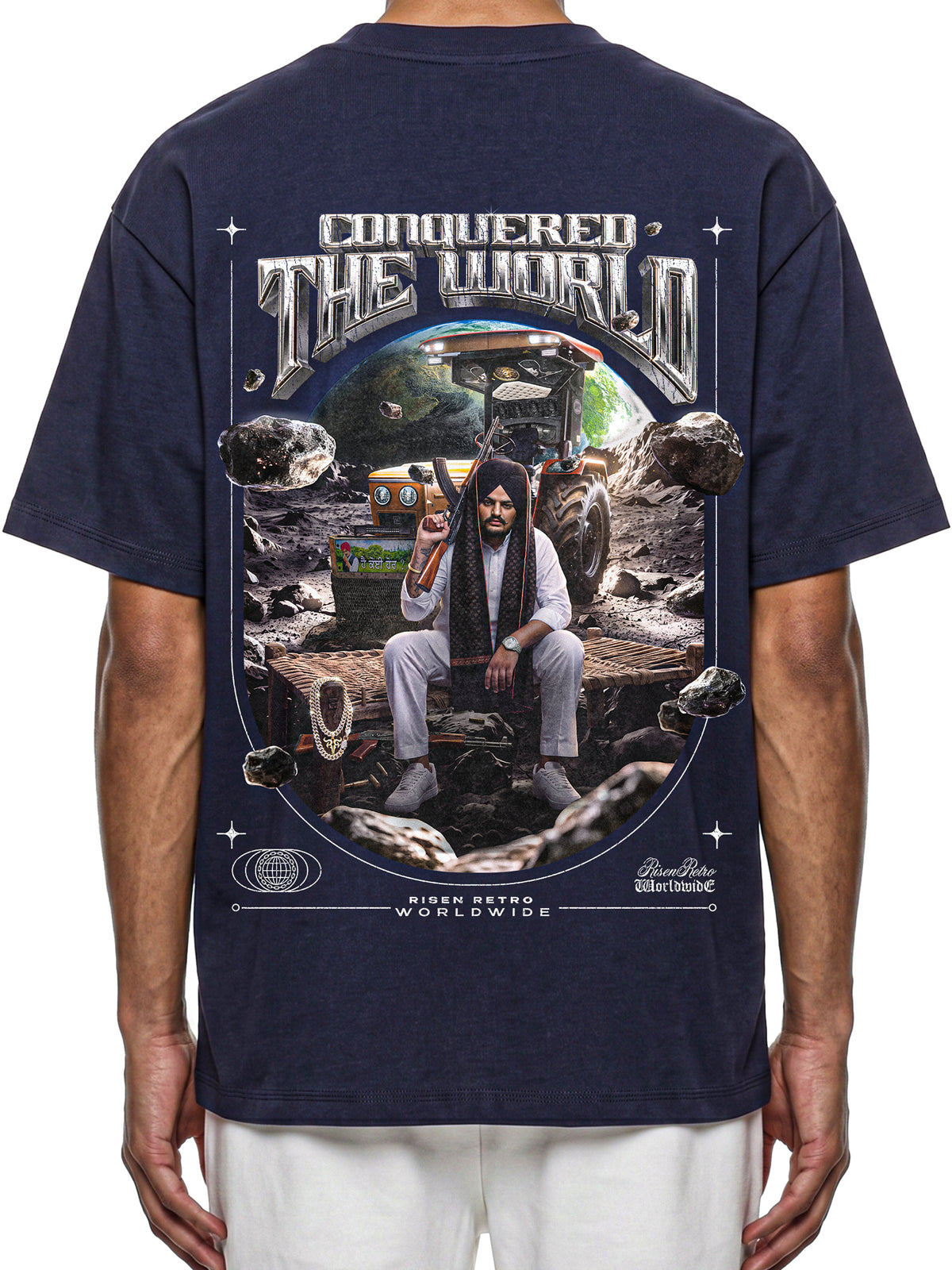 CONQUERED THE WORLD |  Essential Cotton T-Shirt | Sidhu Moose Wala