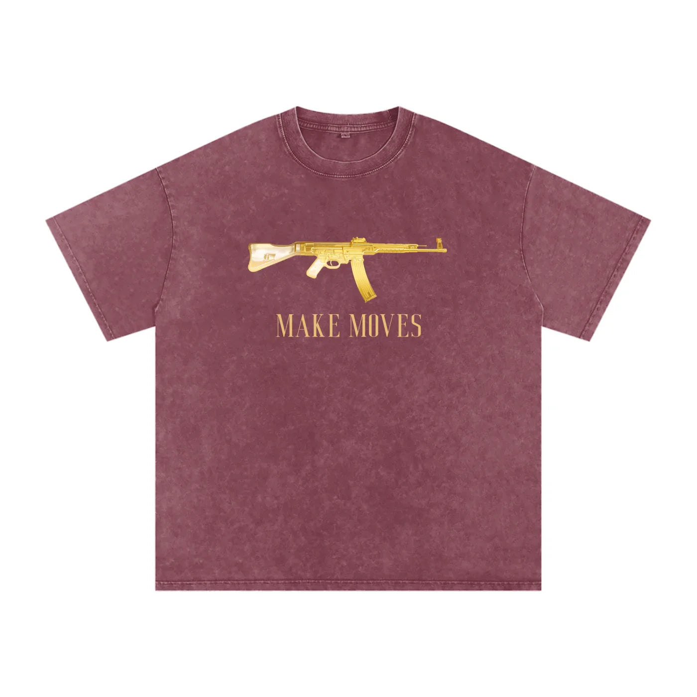 T-shirt oversize en coton délavé à la neige Make Moves 47