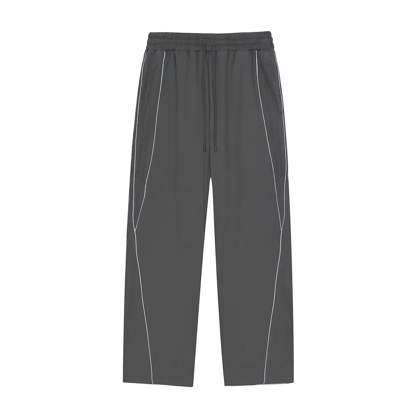 RisenRetro Reflection Striped Straight-Leg Sweatpants