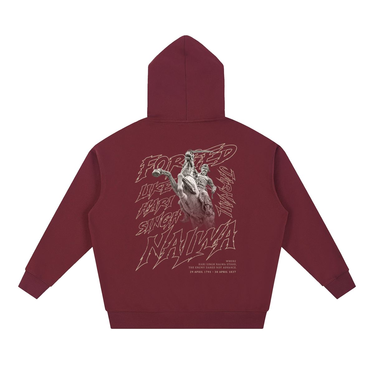 Forged Like Nalwa | Essential Heavyweight Hoodie | RisenRetro