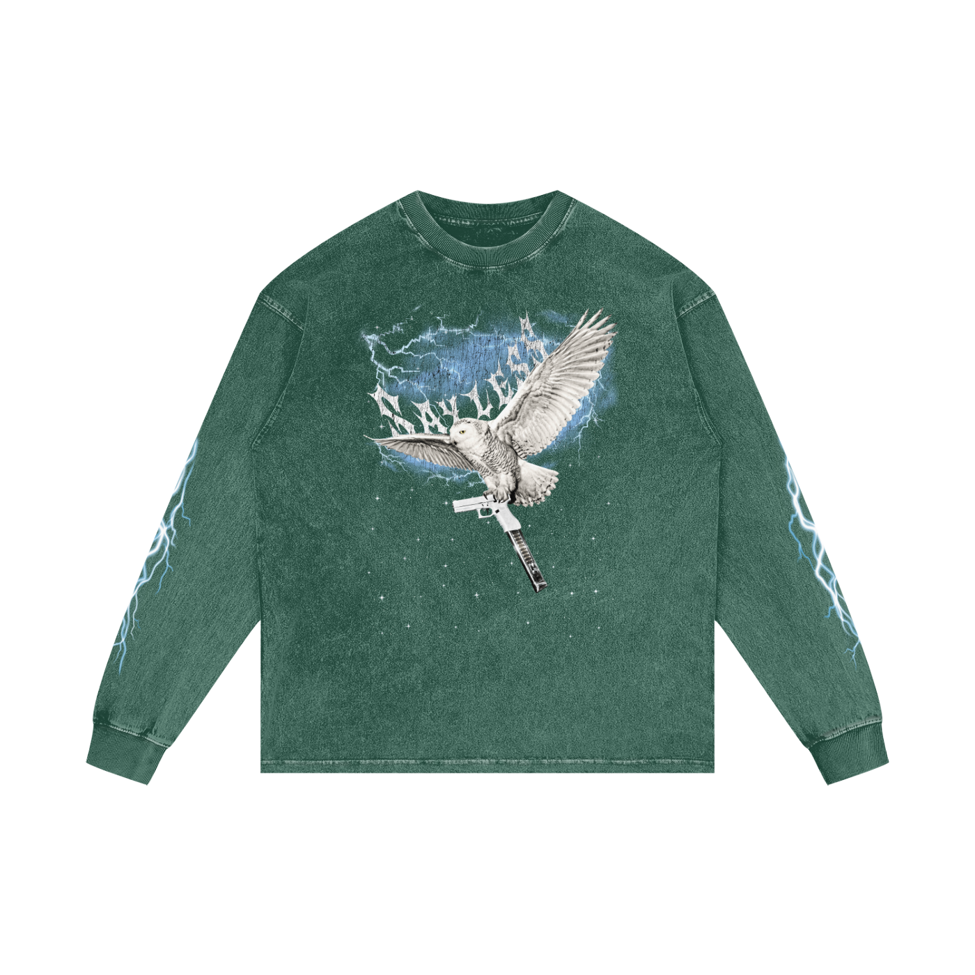 SAYLESS X RisenRetro Acid Wash Oversize Long Sleeve T-Shirt