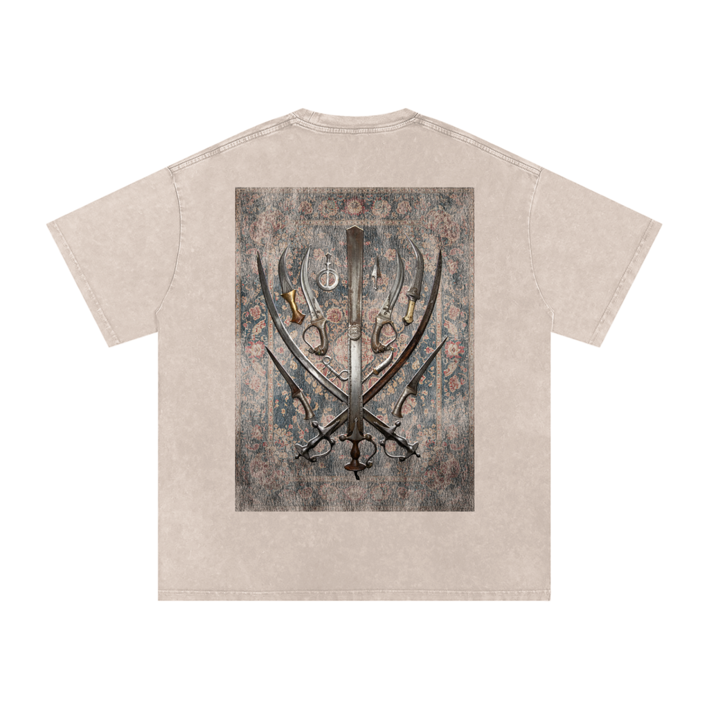 SIKH ARMORY  Washed Oversized Cotton T-Shirt