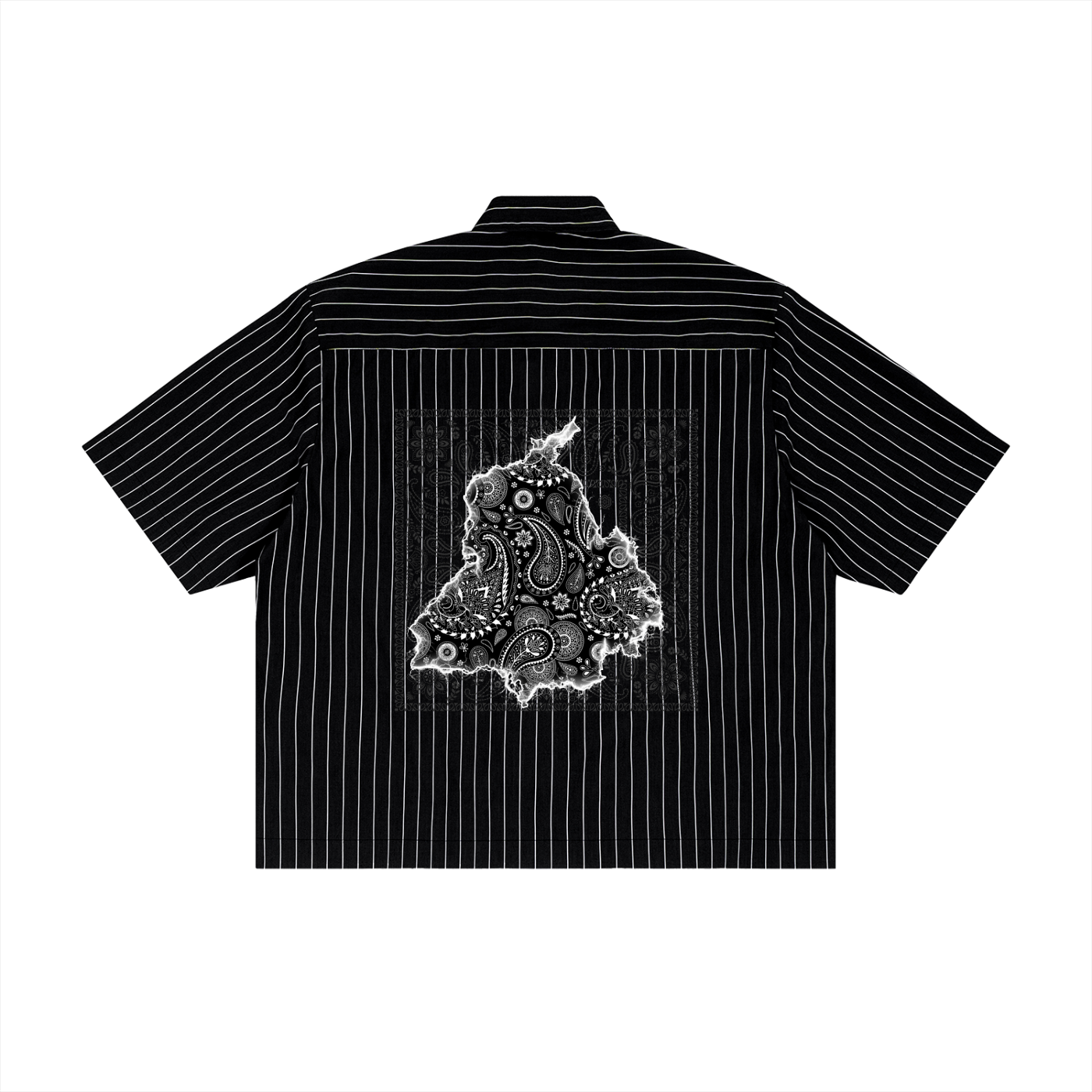 PANJAB BANDANA x Risen Retro Unisex Striped Boxy Button-Up Shirt