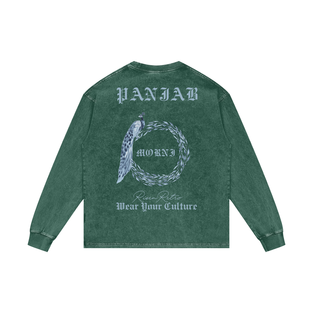 MORNI | RISENRETRO | Acid Wash Oversize Long Sleeve T-Shirt