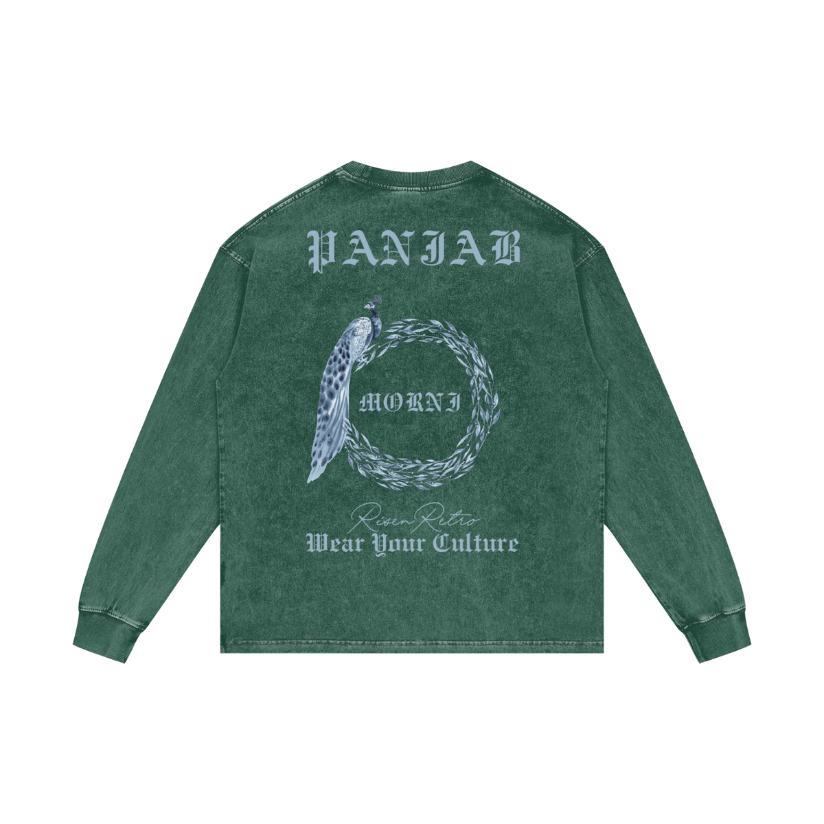 MORNI | RISENRETRO | Acid Wash Oversize Long Sleeve T-Shirt