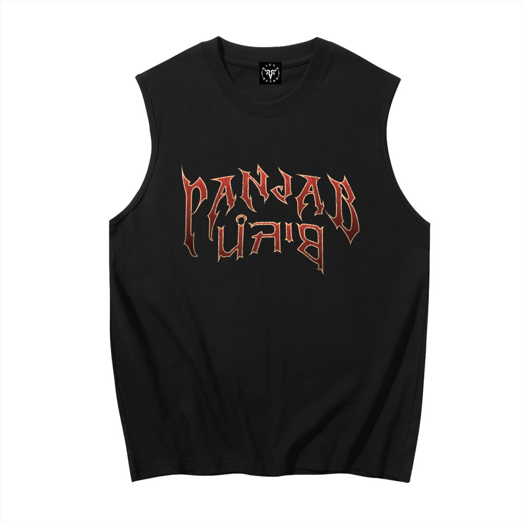 Panjab Bloodline X RisenRetro Men's Sleeveless Cotton Tank Top