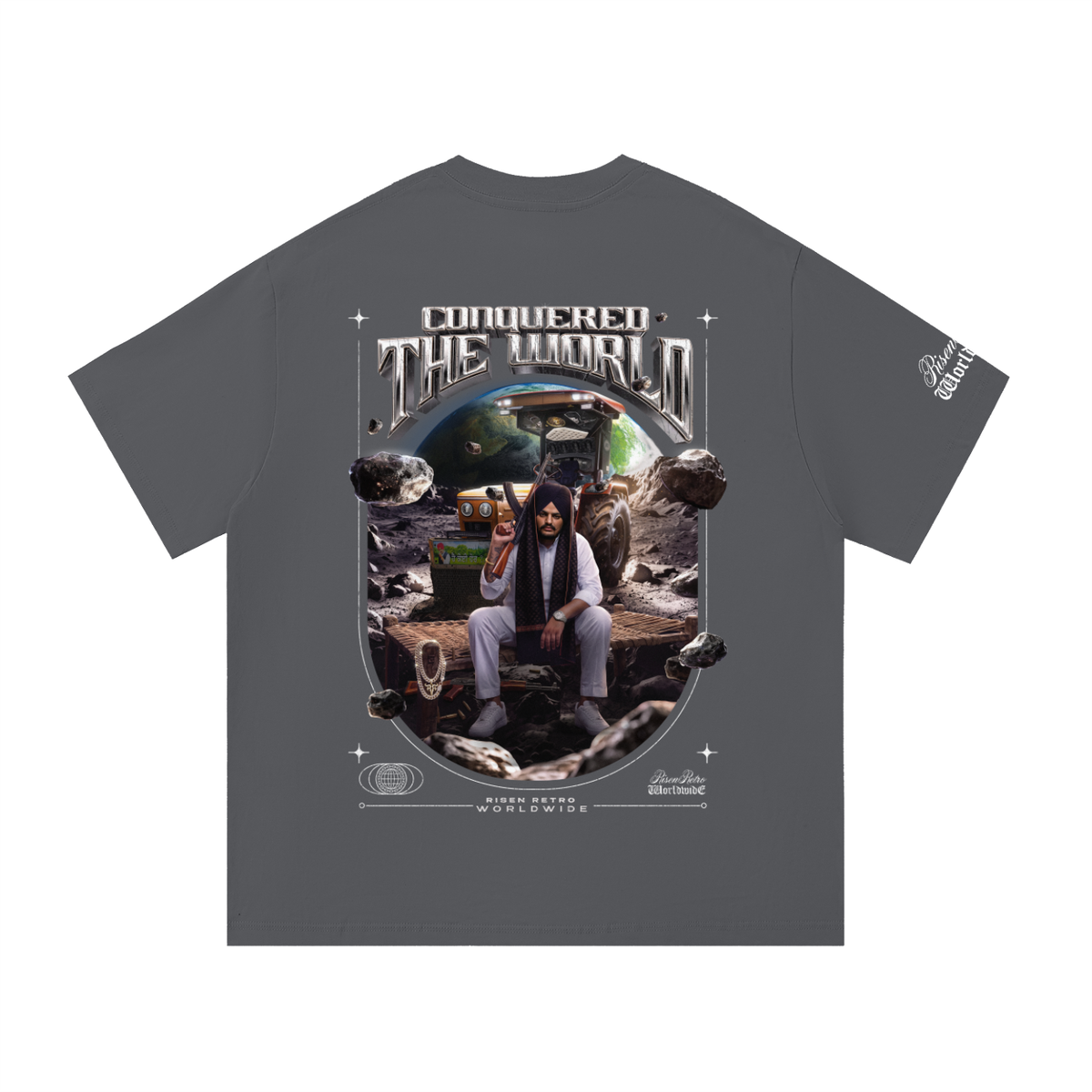 CONQUERED THE WORLD |  Essential Cotton T-Shirt | Sidhu Moose Wala