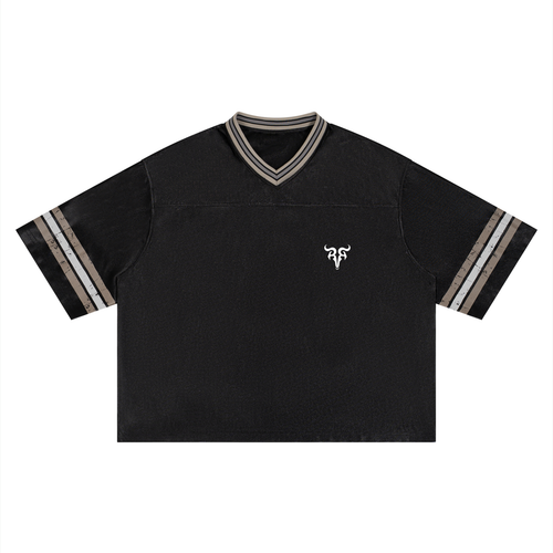 EAGLE x RisenRetro Unisex Boxy Striped Soccer Jersey