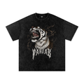 TIGER ROAR V3 X Risen Retro Snow Washed Oversized Cotton T-Shirt