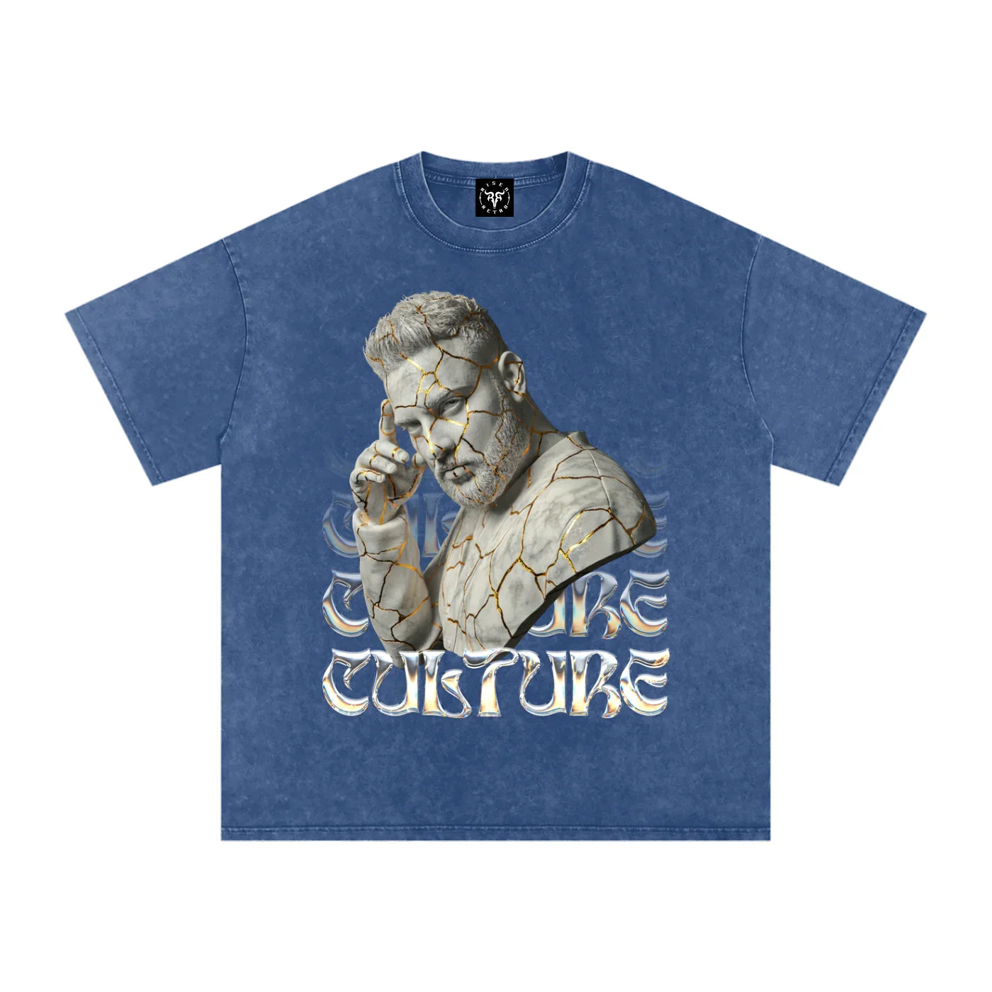 Aujla Culture X RisenRetro Snow Washed Oversized Cotton T-Shirt