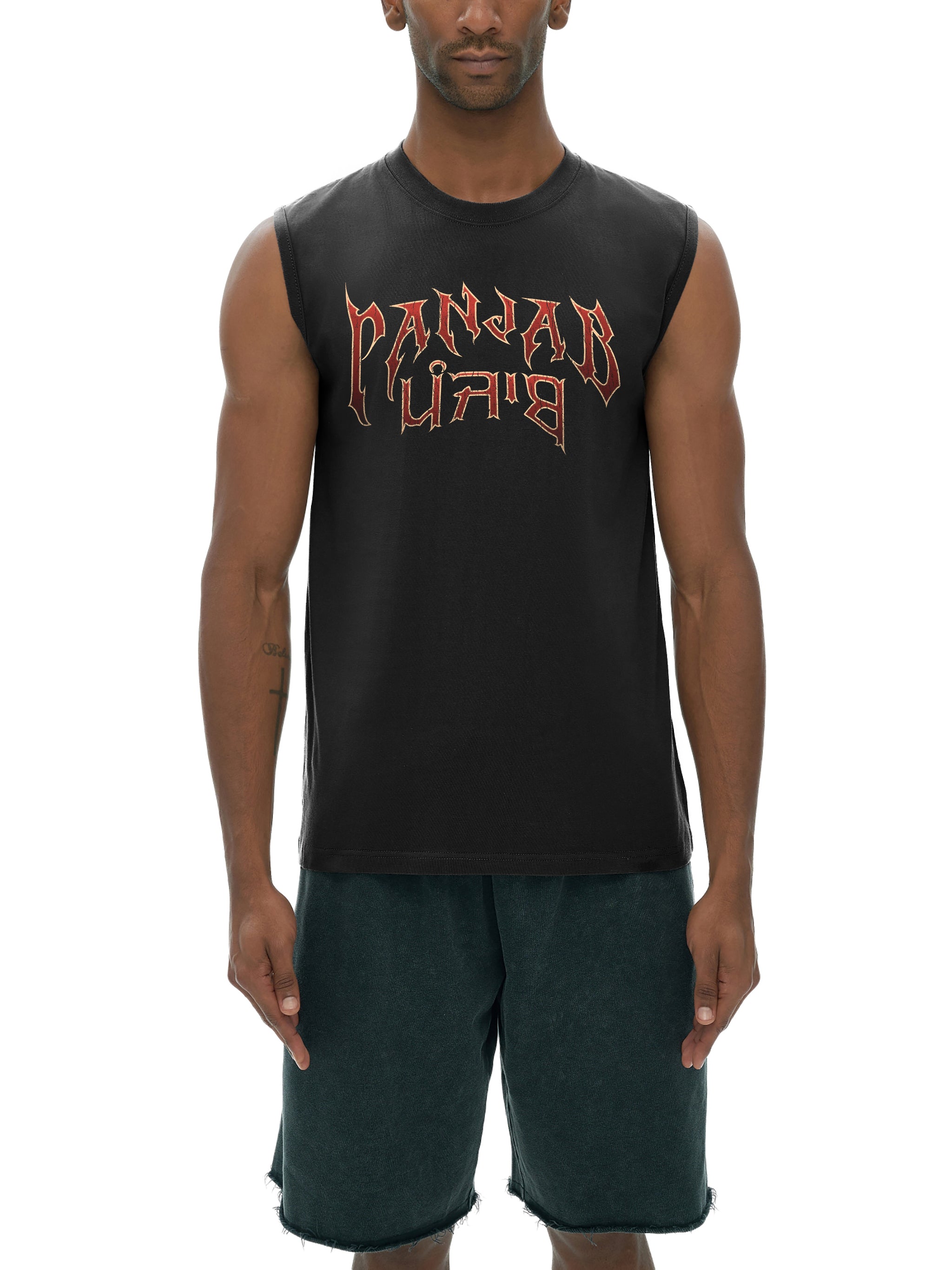 Panjab Bloodline X RisenRetro Men's Sleeveless Cotton Tank Top