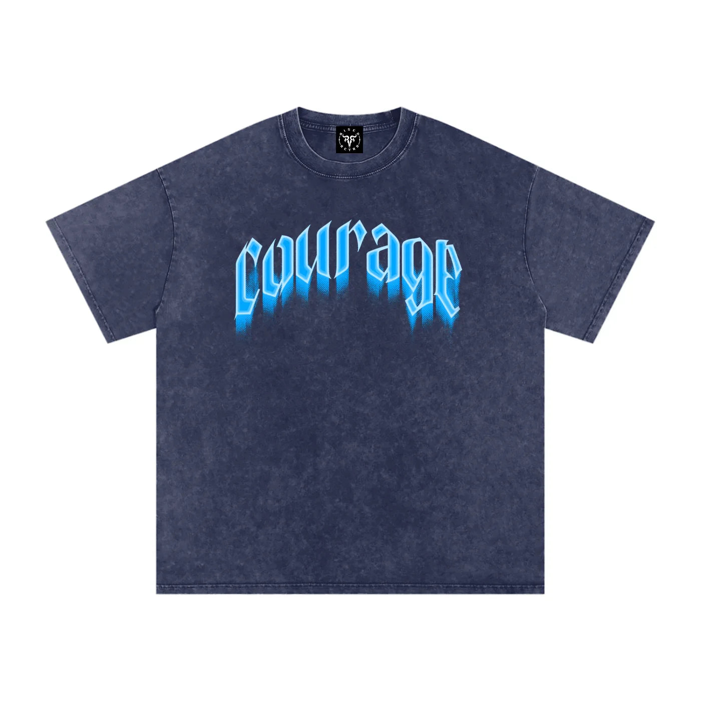 Courage Over Comfort X Risen Retro Washed Oversized Cotton T-Shirt