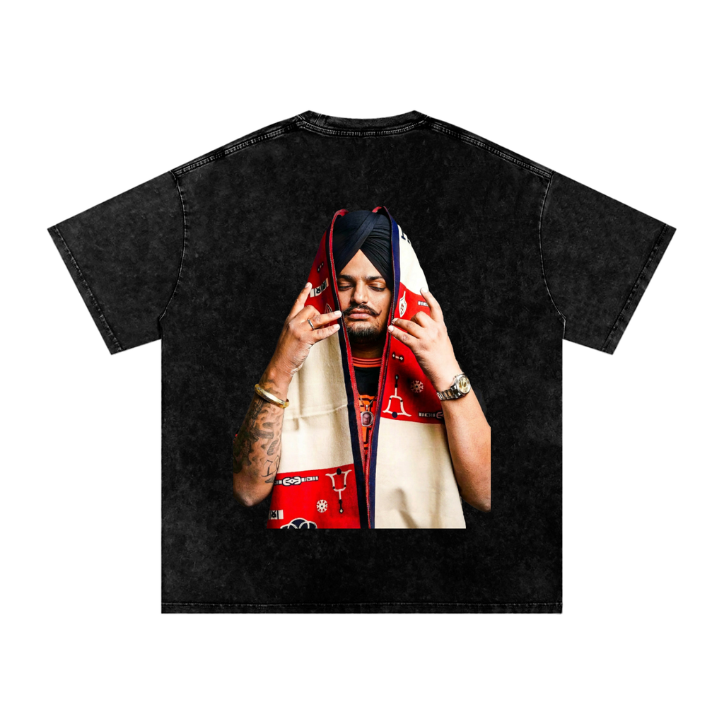 SMW CUSTOM TEE X RISENRETRO Washed Oversized  T-Shirt