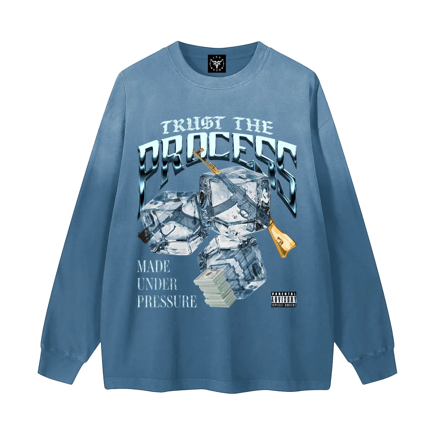 Trust The Process X RisenRetro Gradient Washed Long Sleeve T-Shirt