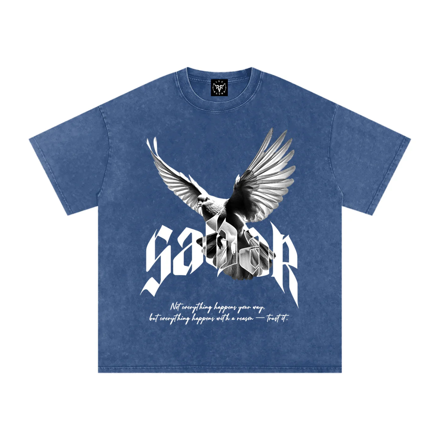 Sabar X Risen Retro Snow Washed Oversized Cotton T-Shirt