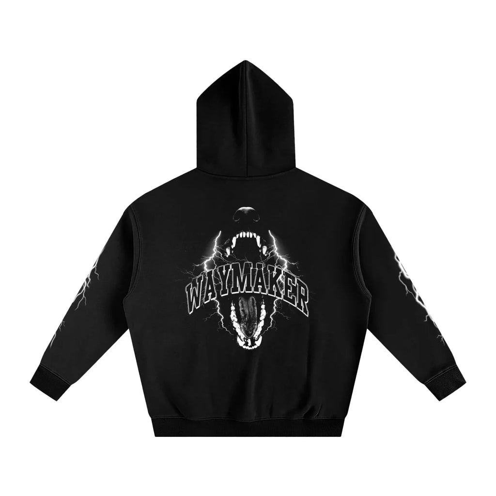 Sweat à capuche oversize en polaire désaturée WayMaker