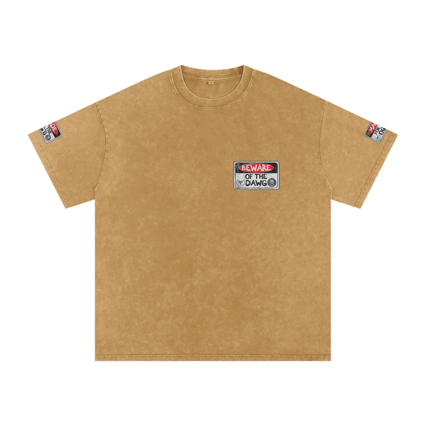 Beware of the Dawg Washed Oversized Cotton T-Shirt
