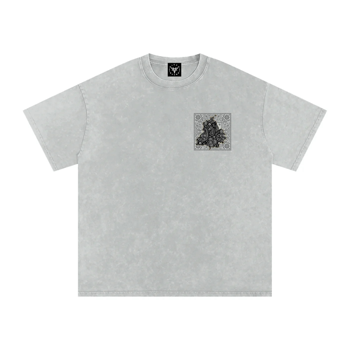 T-shirt oversize en coton délavé à motif cachemire Panjab X Bandana