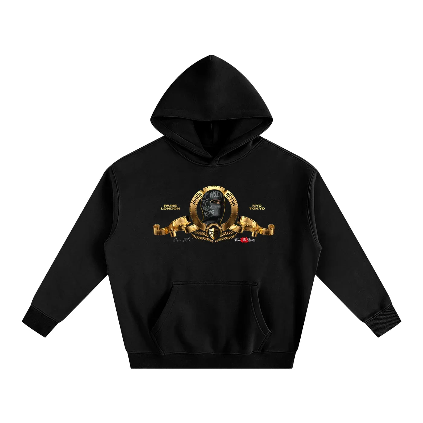 Sweat à capuche oversize en polaire MGM X Risen Retro