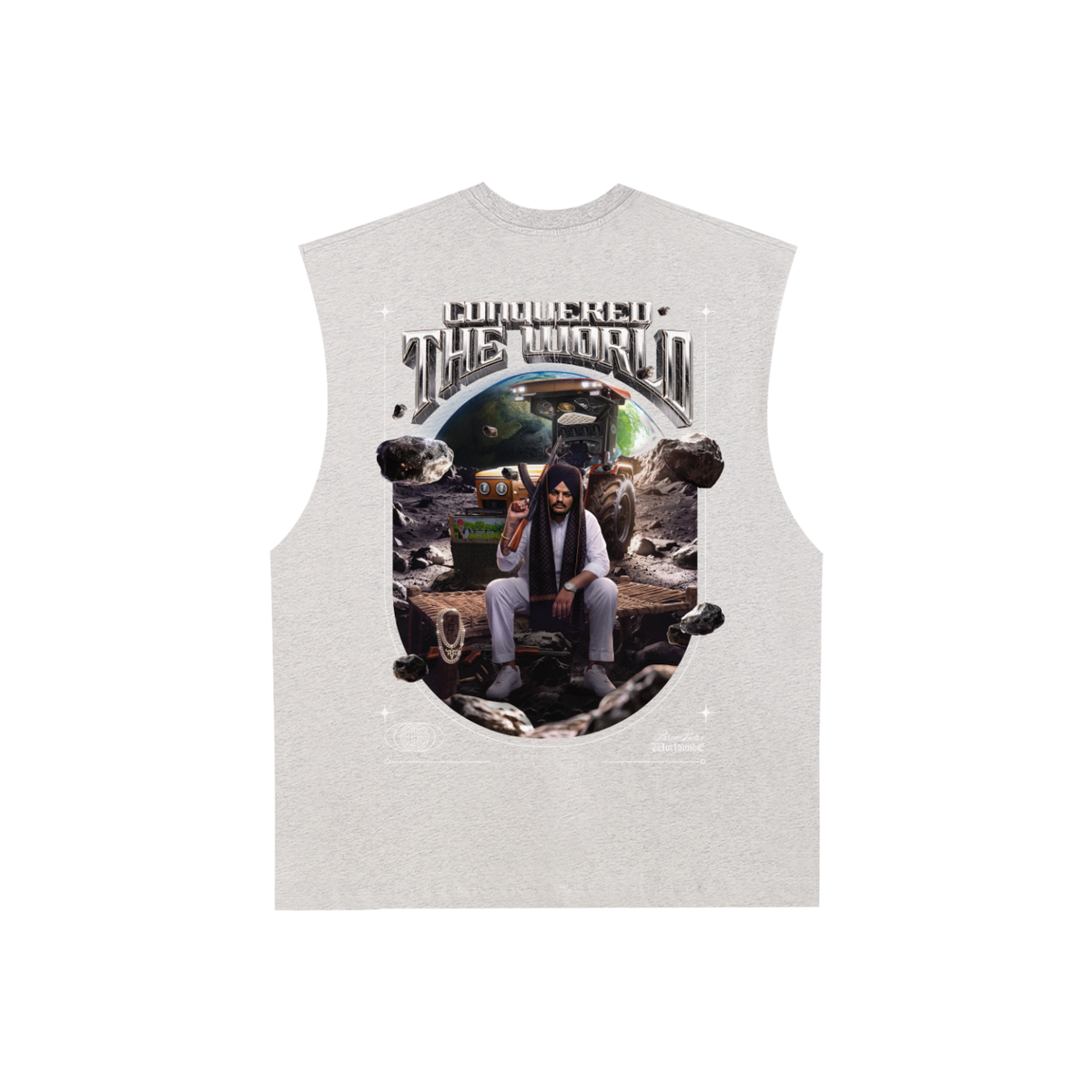 SMW | Conquered the world | RisenRetro | Raw Edge Cotton Tank Top