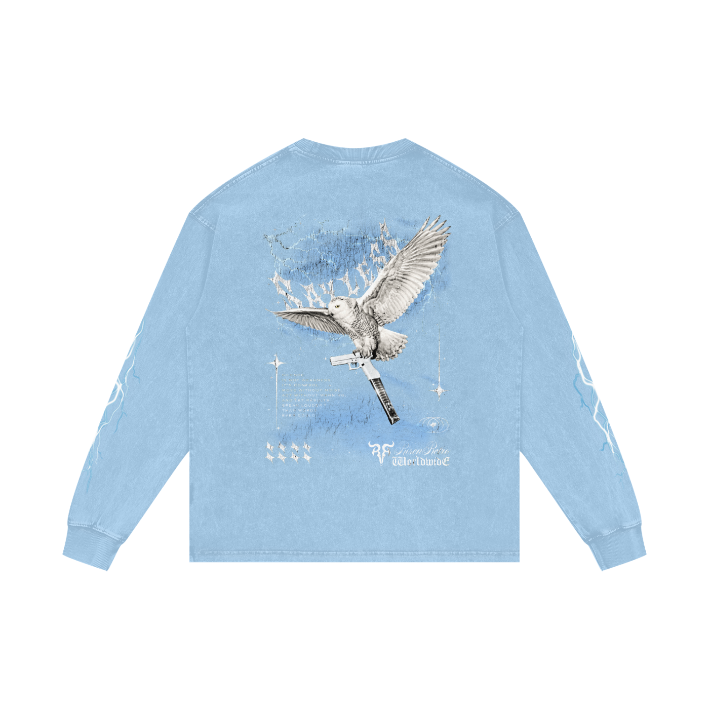 SAYLESS X RisenRetro Acid Wash Oversize Long Sleeve T-Shirt