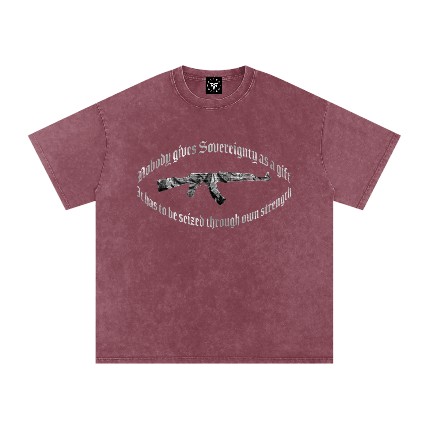 Sovereignty X Risen Retro Snow Washed Oversized Cotton T-Shirt