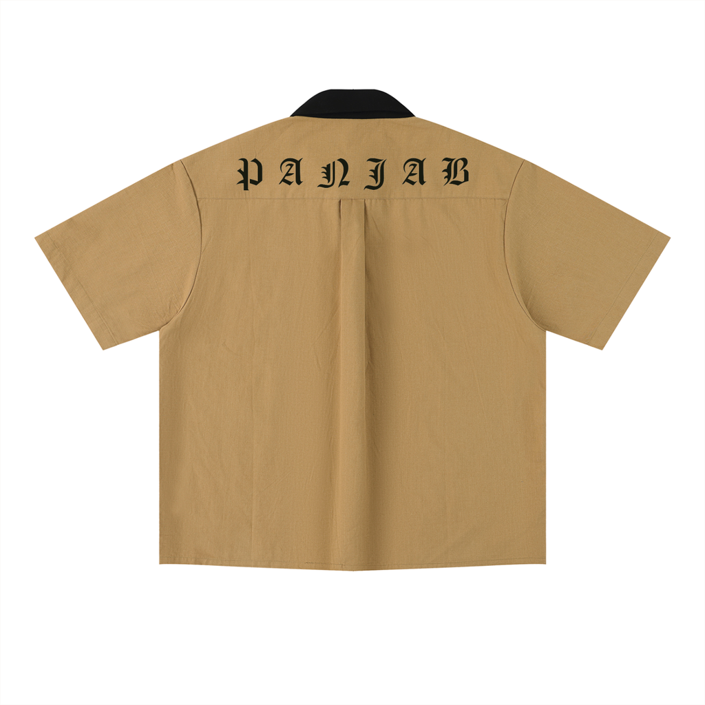 PANJAB COUTURE V2 X Risen Retro Unisex Color Block Short Sleeve Shirt