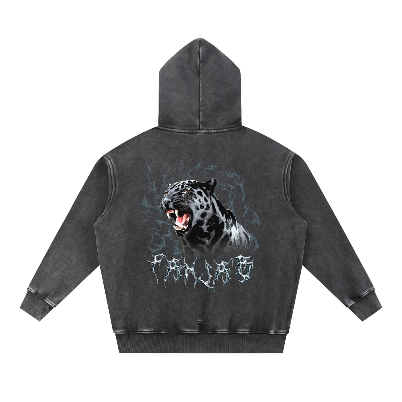 PANJAB X PANTHER Y2K x RisenRetro Snow Wash Fleece Oversize Hoodie