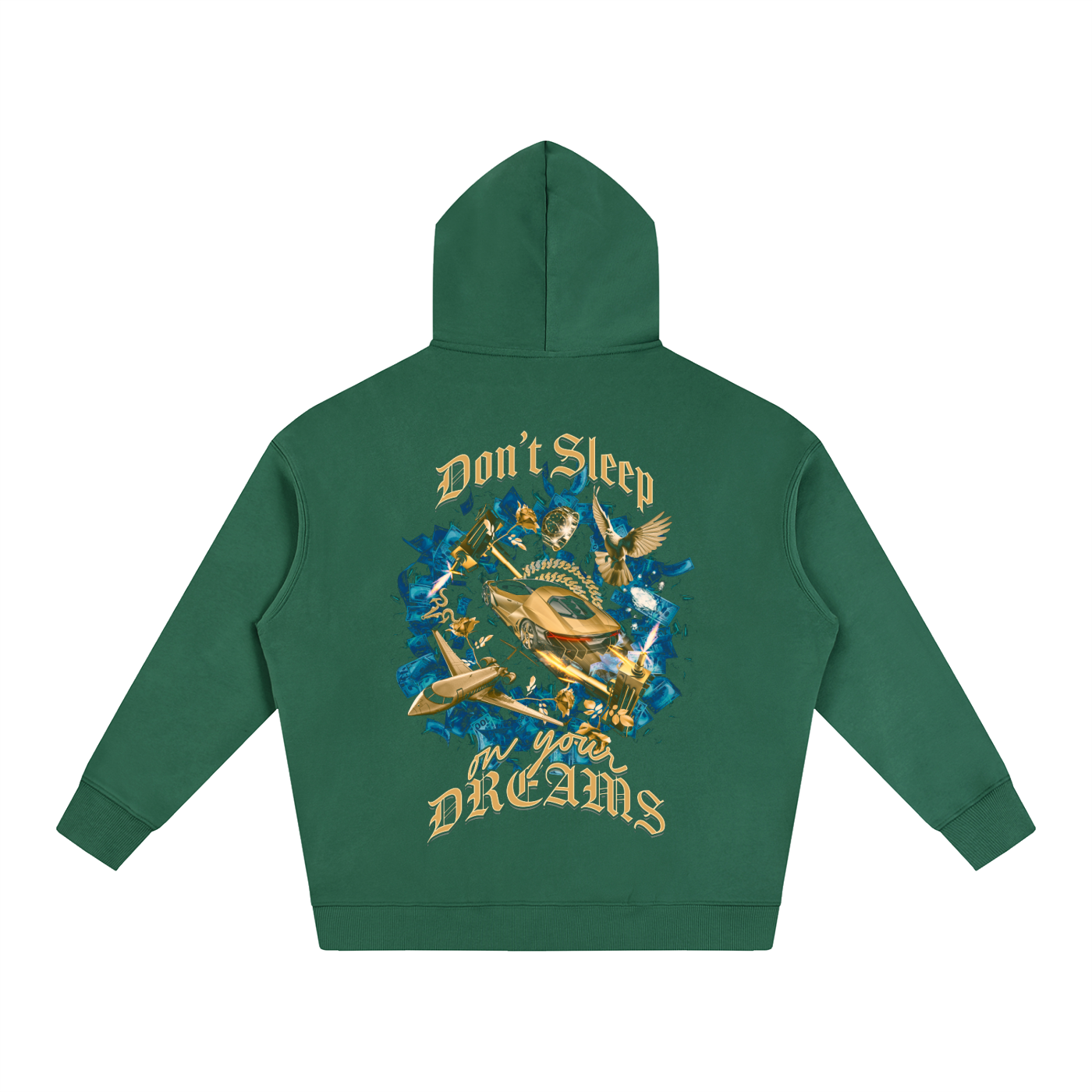 Don't Sleep On Your Dreams X RisenRetro Oversize Fleeced Hoodie