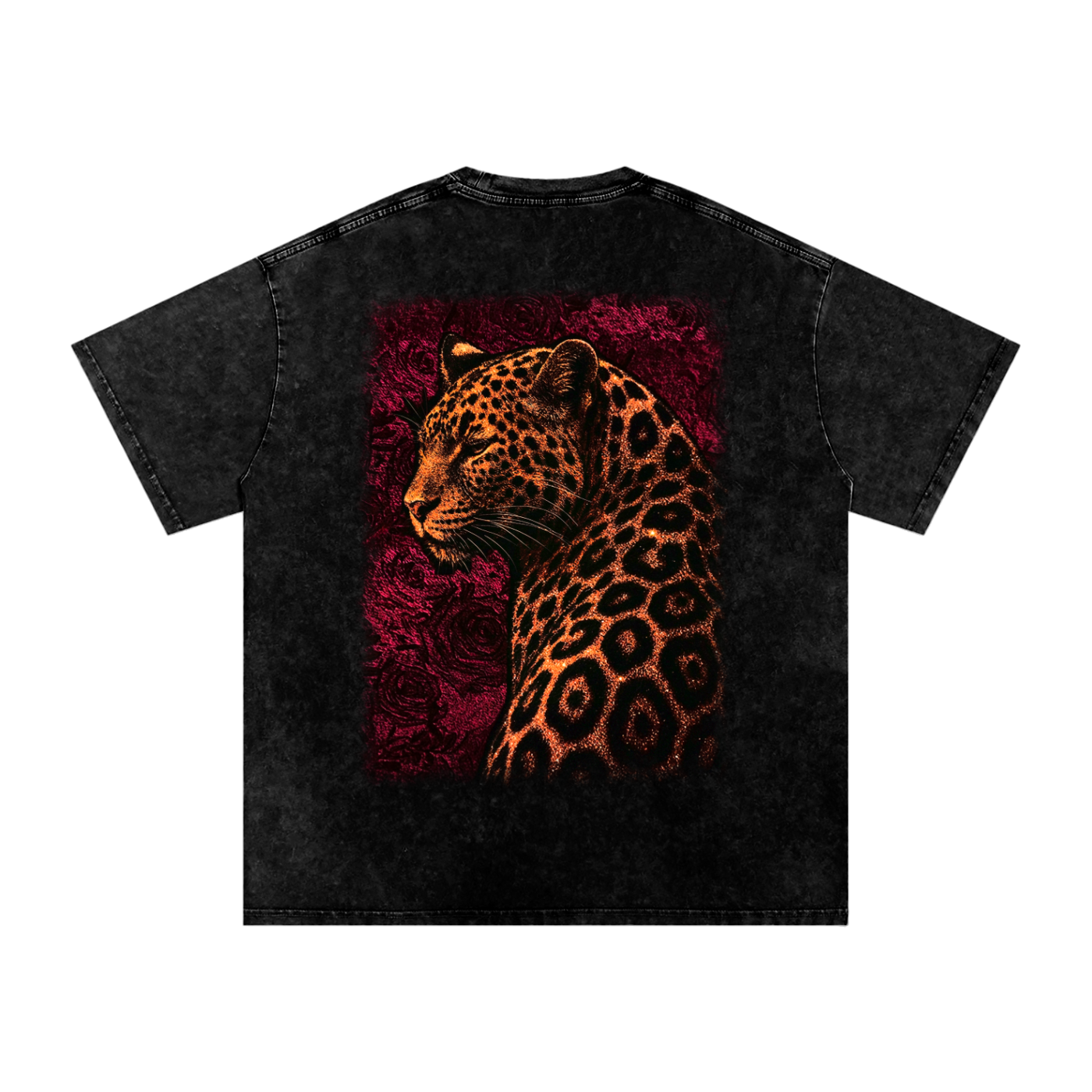 Savage Bloom X Risen Retro Snow Washed Oversized Cotton T-Shirt