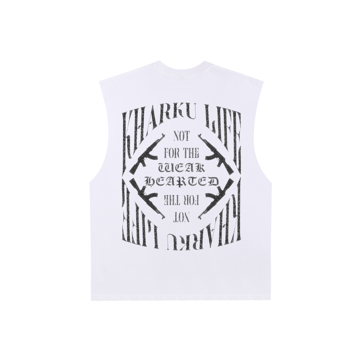 KHARKU LIFE | RisenRetro | Raw Edge Cotton Tank Top