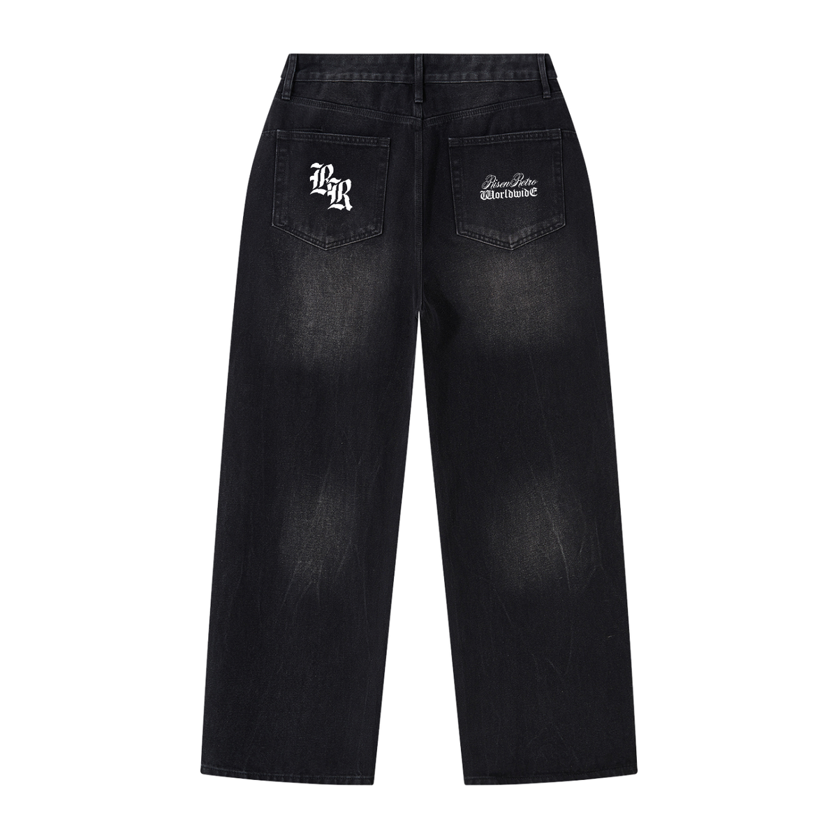 RISENRETRO | Men's Vintage Wash Wide Leg Jeans