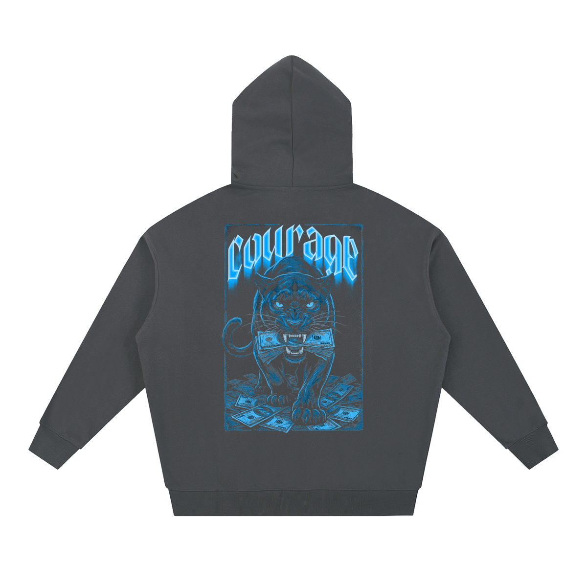 Courage  Essential Heavyweight Hoodie | RisenRetro
