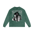JASWANT SINGH KHALRA DISAPPEARED x Acid Wash Oversize Long Sleeve T-Shirt