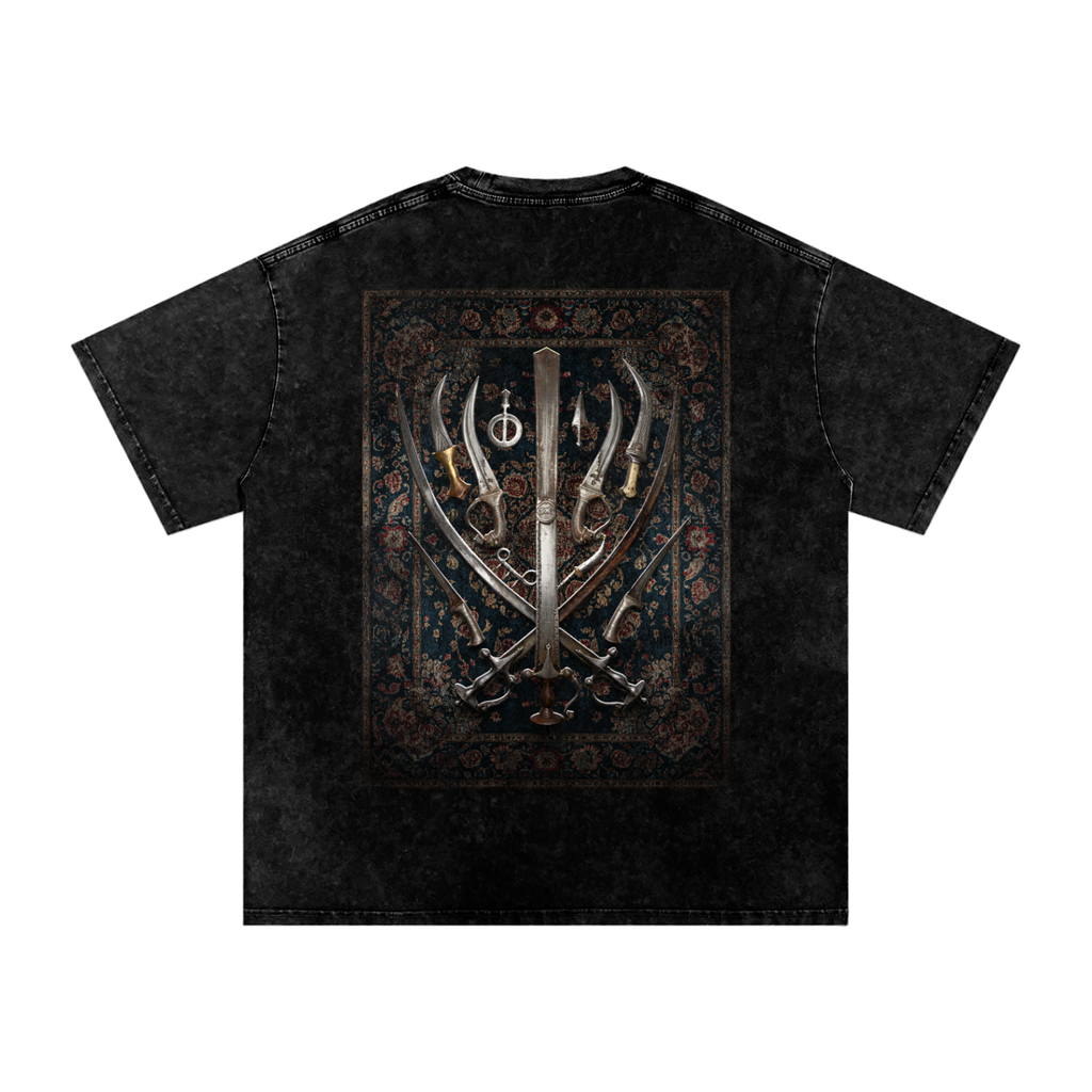 SIKH ARMORY  Washed Oversized Cotton T-Shirt