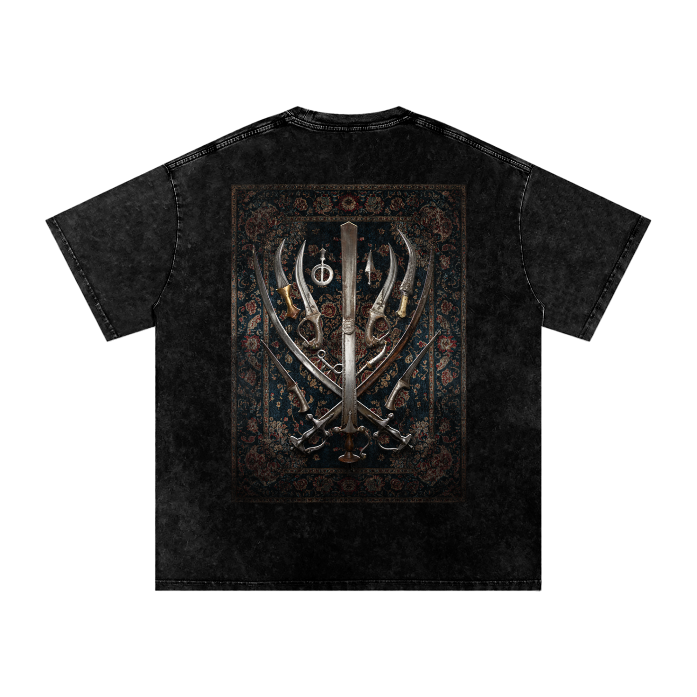 SIKH ARMORY  Washed Oversized Cotton T-Shirt