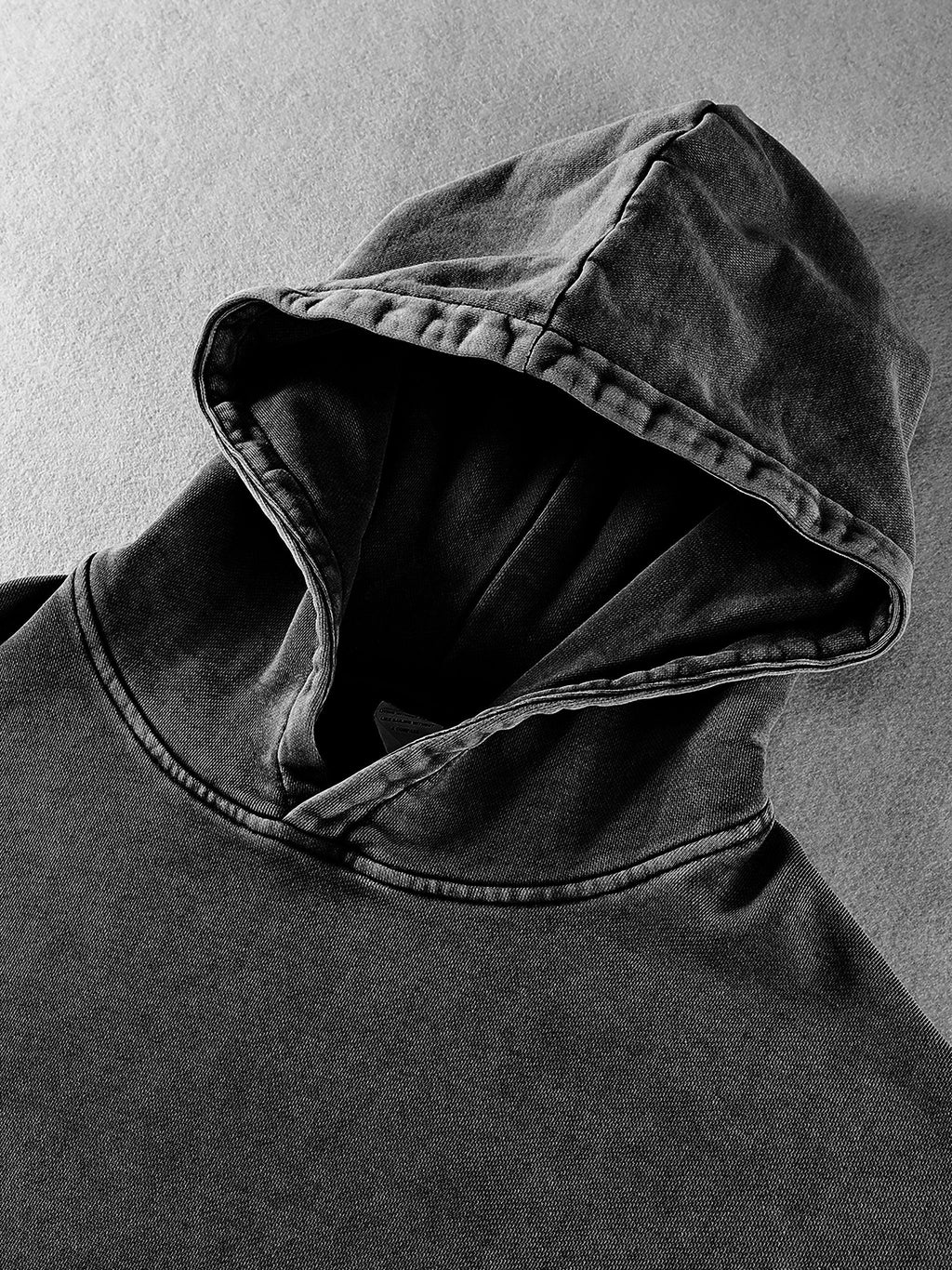 Sweat à capuche ample en coton délavé Liquid Metal Star Snow