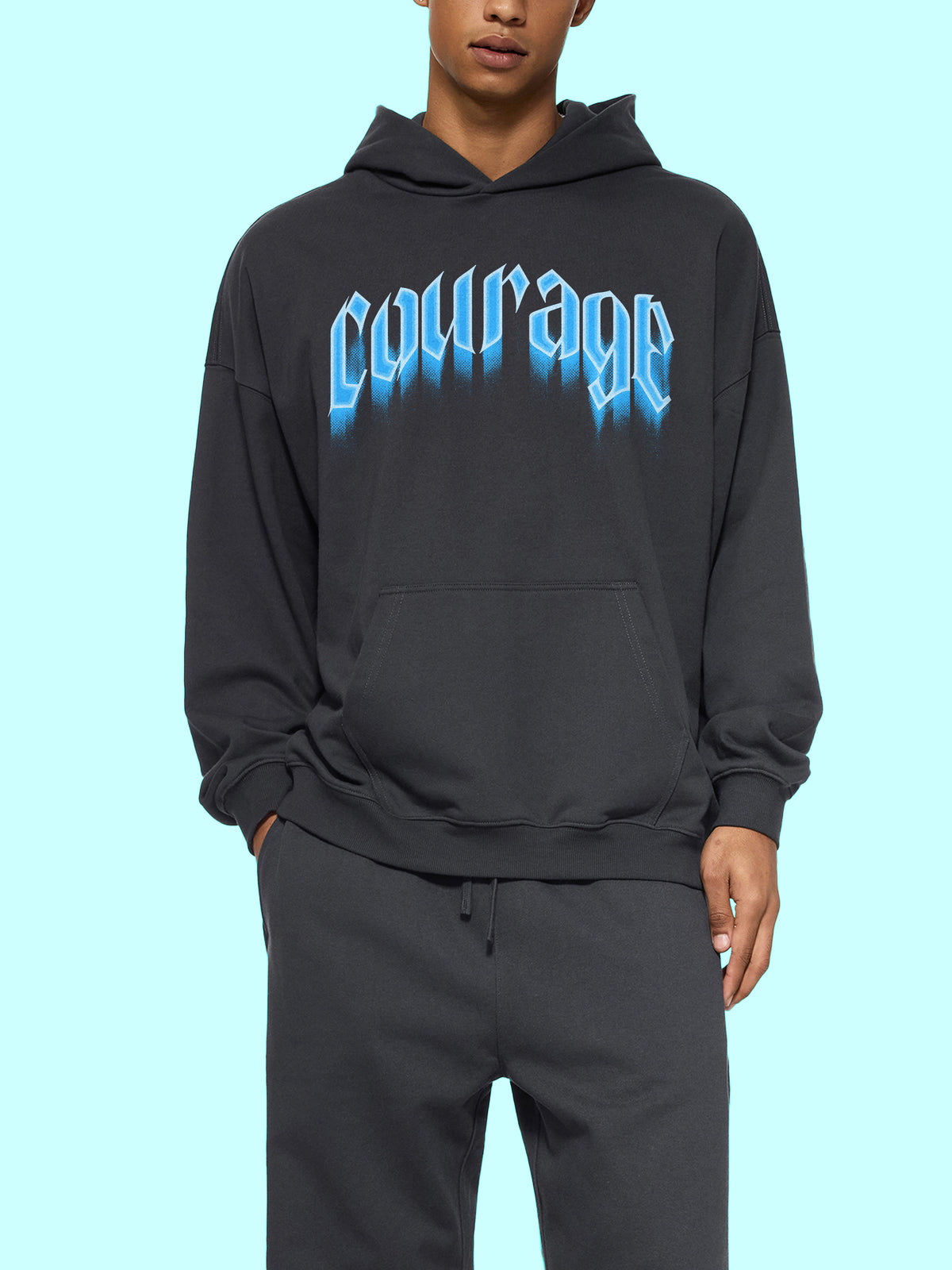 Courage  Essential Heavyweight Hoodie | RisenRetro