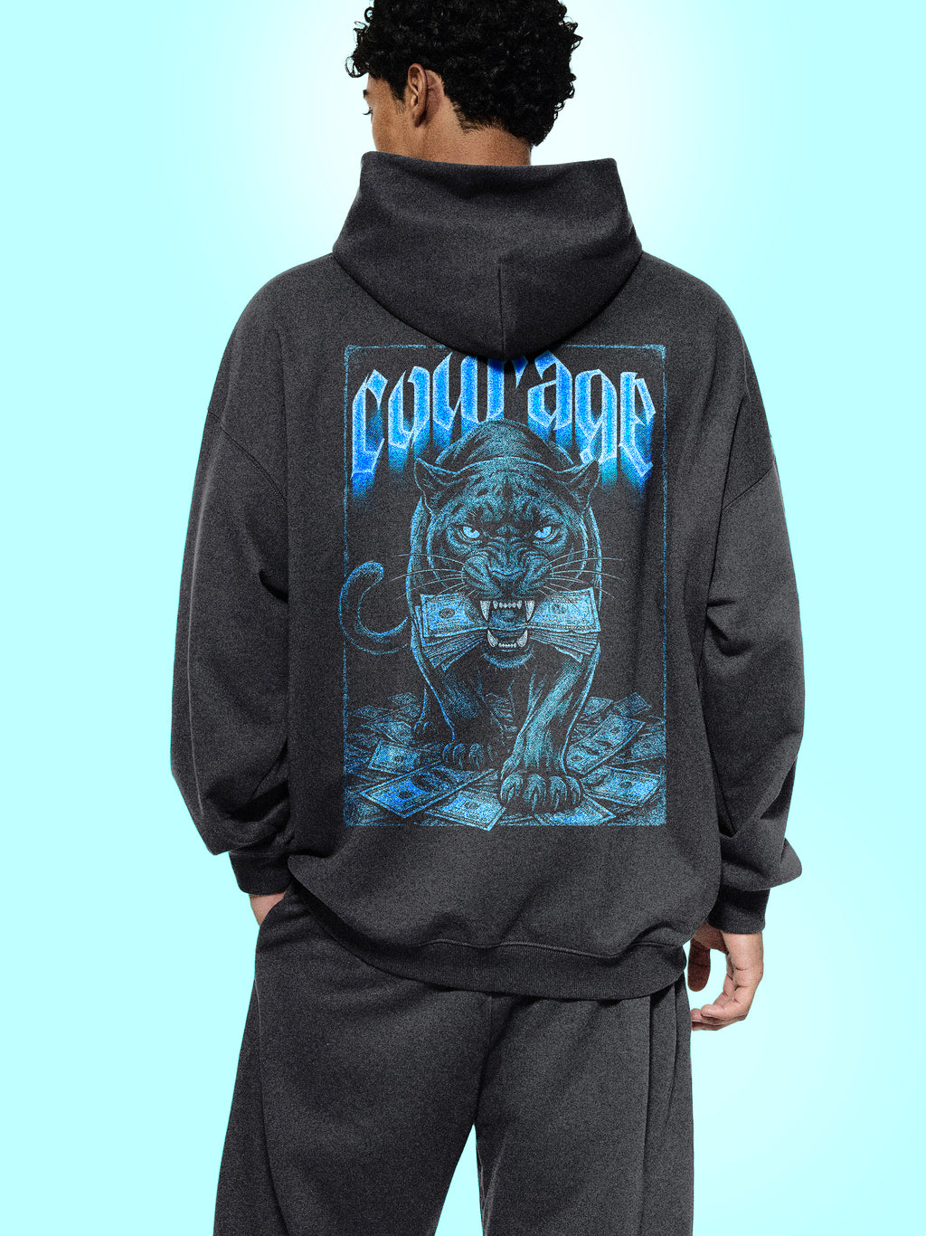 Courage  Essential Heavyweight Hoodie | RisenRetro