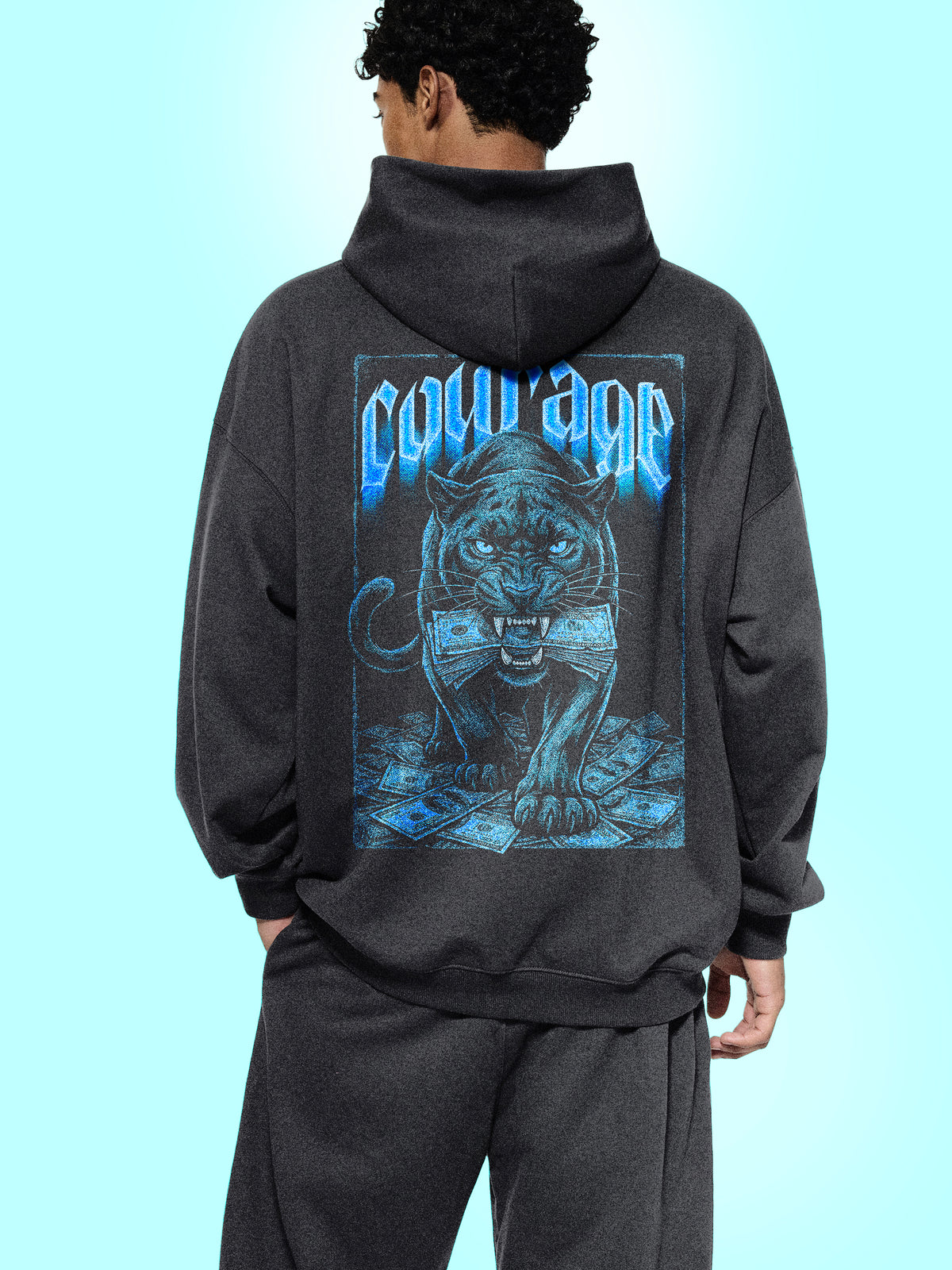 Courage  Essential Heavyweight Hoodie | RisenRetro