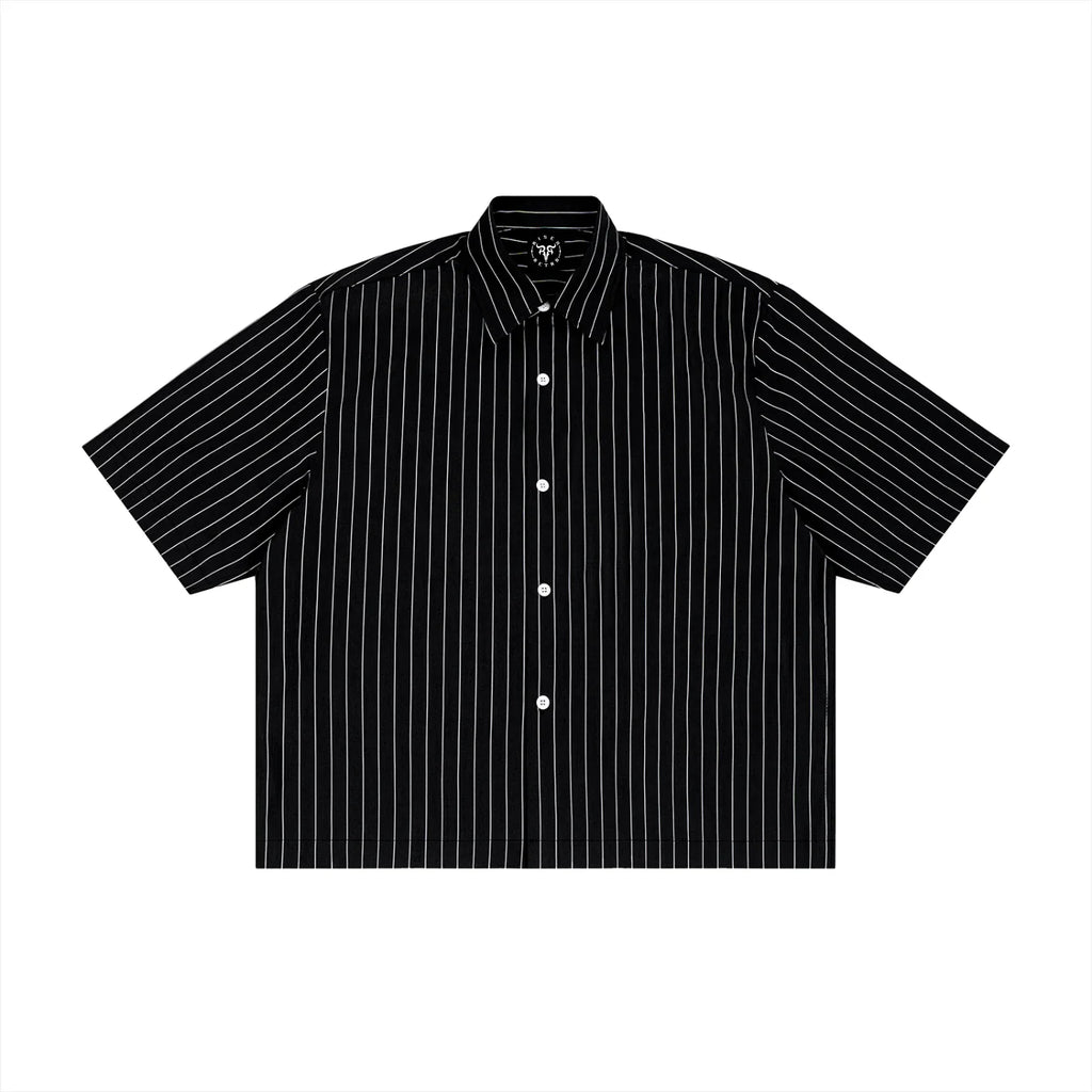 Panjab Bandana X RisenRetro Unisex Striped Boxy Button-Up Shirt