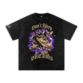Don't Sleep on Your Dreams X RisenRetro Snow Washed Oversized Cotton T-Shirt