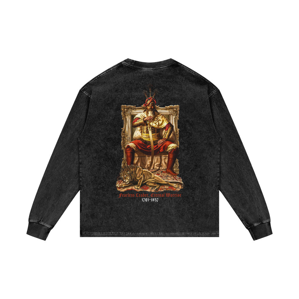 Hari Singh Nalwa | RisenRetro | Acid Wash Oversize Long Sleeve T-Shirt