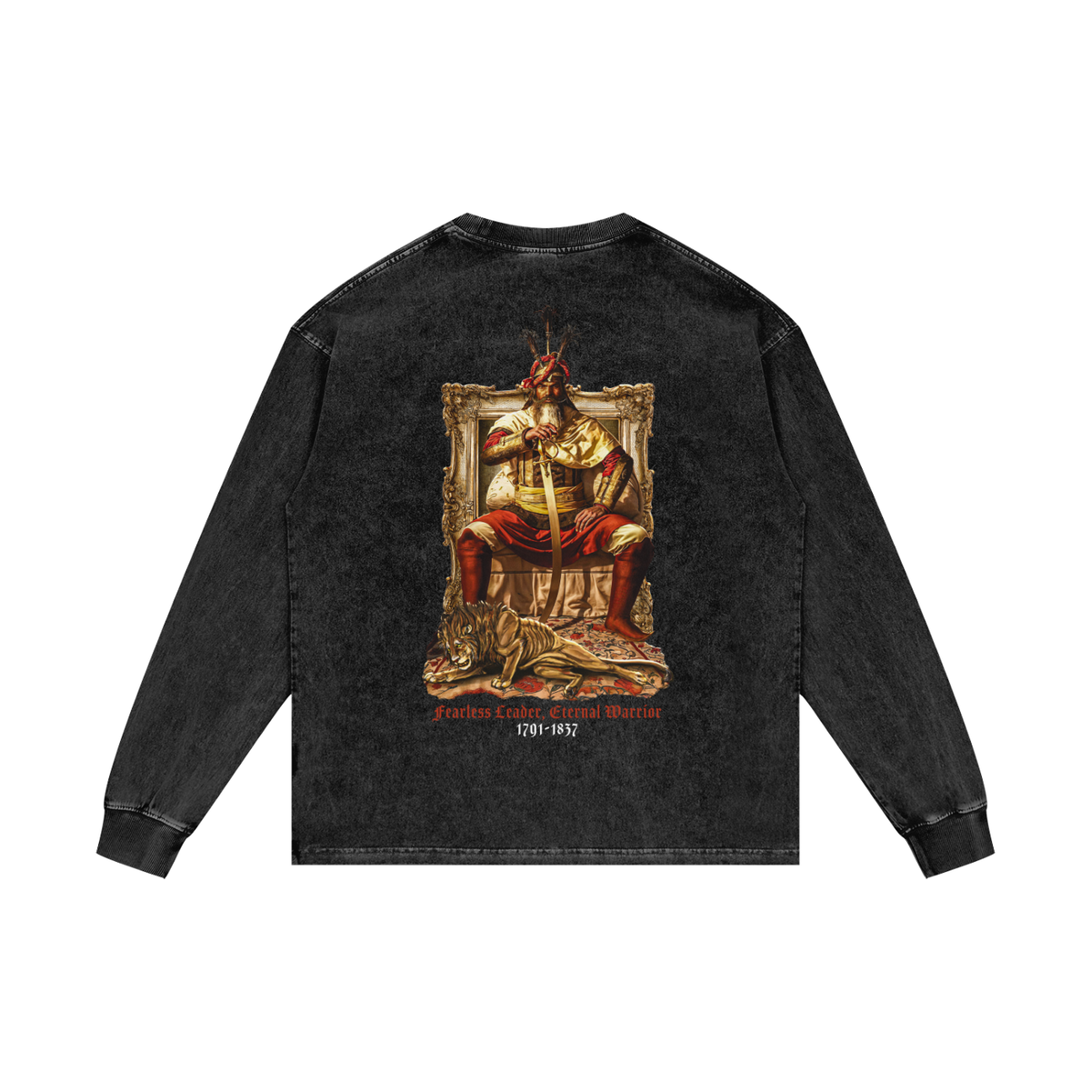 Hari Singh Nalwa | RisenRetro | Acid Wash Oversize Long Sleeve T-Shirt