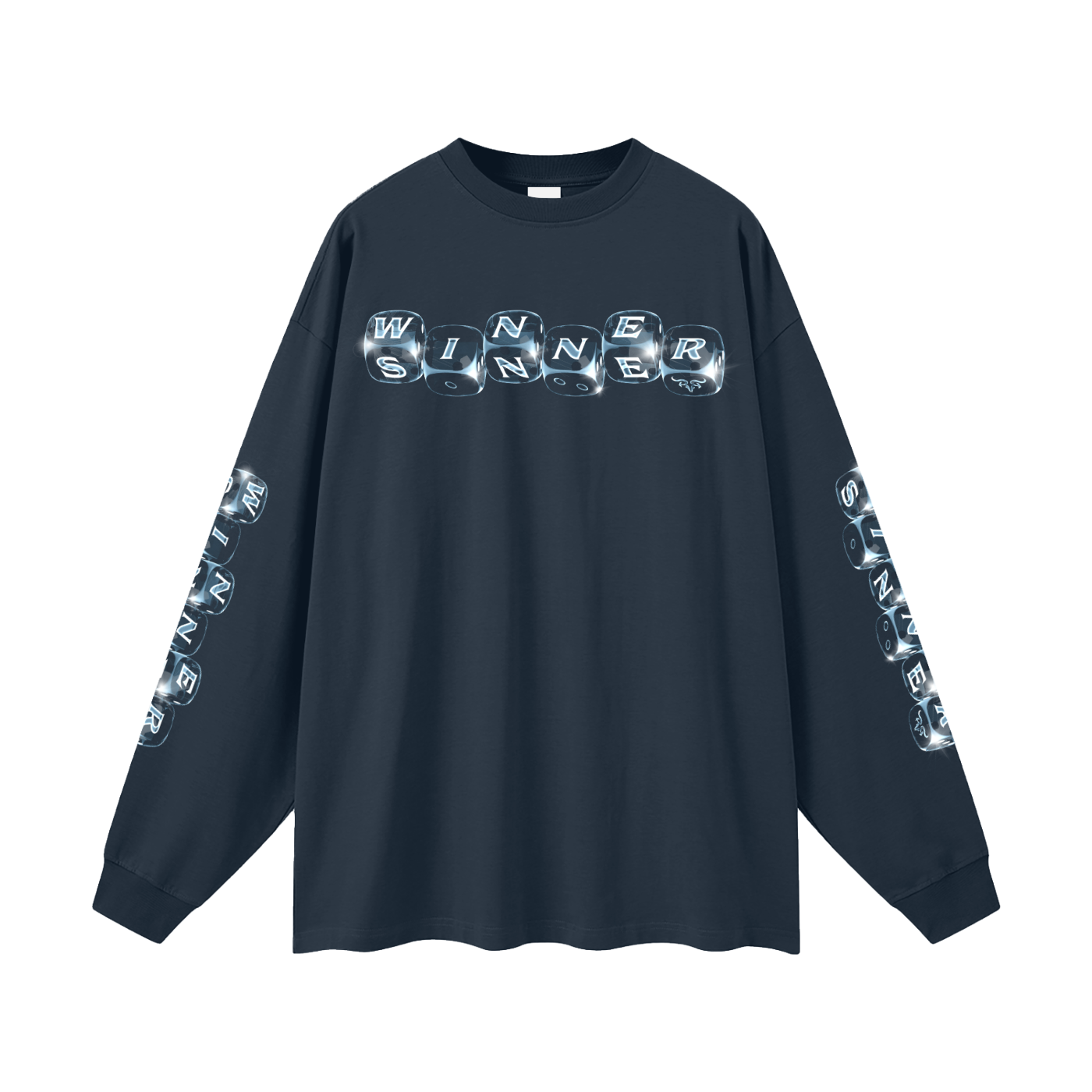 WINNER X SINNER X Risen Retro Oversized Unisex Long Sleeve T-Shirtr