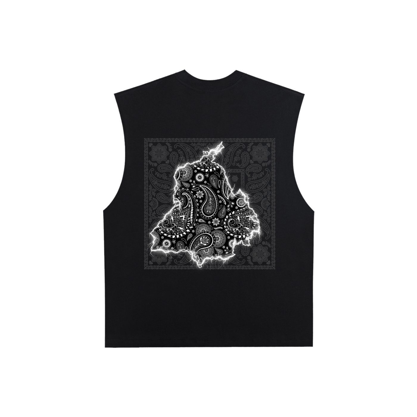 PANJAB Y2K BANDANA X Risen Retro Raw Edge Cotton Tank Top